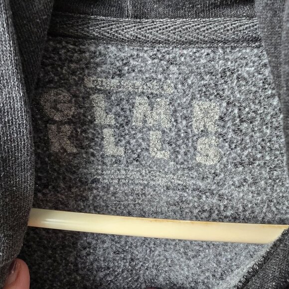 Vintage Charcoal Gray Graphic Hoodie Sweatshirt - Picture 3 of 5